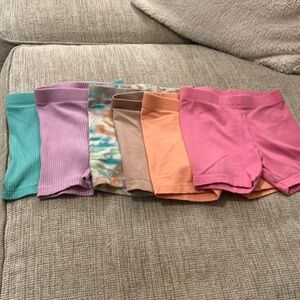 Toddler girl 2T LOT 6 pairs of bike shorts